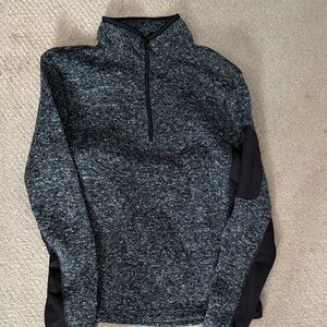 Beverly Hills Polo Club Men's Charcoal and Black Zip-Up Sweater